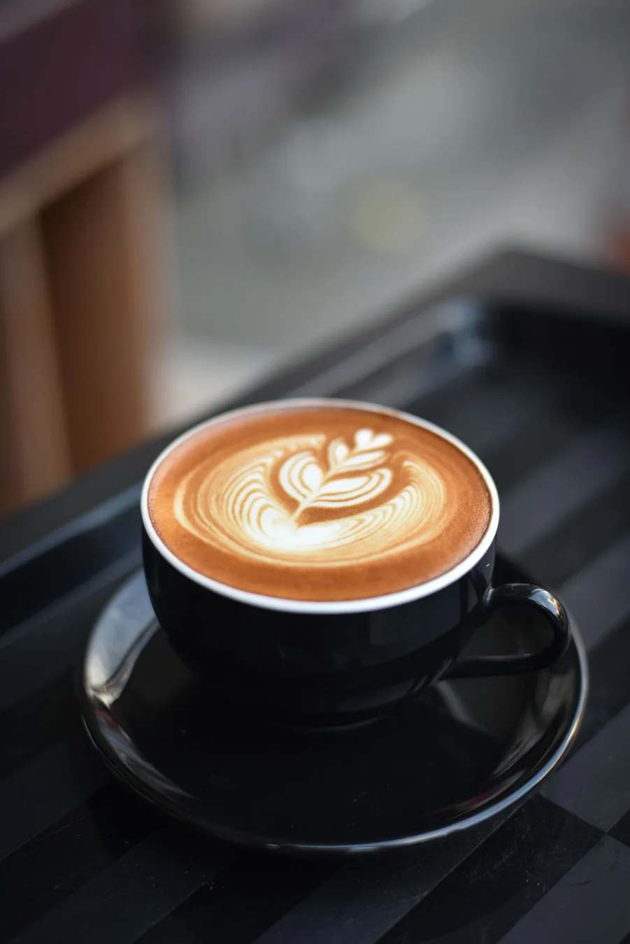 Detailaufnahme einer Kaffeetasse